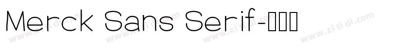 Merck Sans Serif字体转换